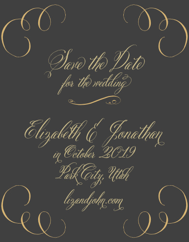 fall save the dates match your color style free