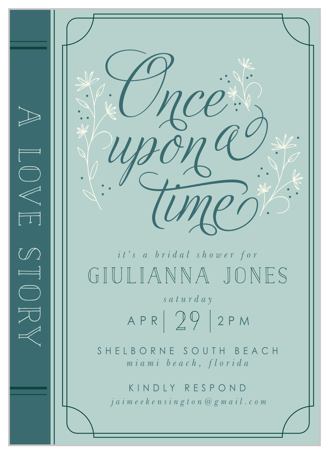 Fairytale bridal shower invitations Clearance