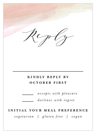 Wedding Rsvp Cards Match Your Color Style Free Basic Invite