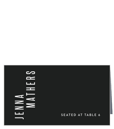 Guide your guest to their seat with our Minimal Print Place Cards!