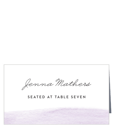 Our Simple Brushstroke Place Cards feature an uncomplicated but memorable design. 