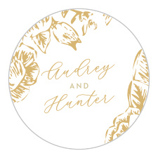 Wedding Engagement Gift Tags Shower Personalized Favor Stickers Jam Packed with Love