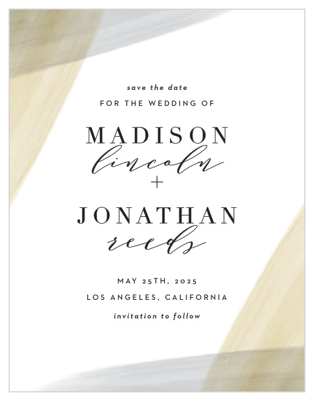 Make sure your friends and family will be able to attend your celebration with the Luxe Watercolor Save-the-Date Cards!