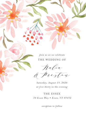 daisy wedding invitations match your color style free