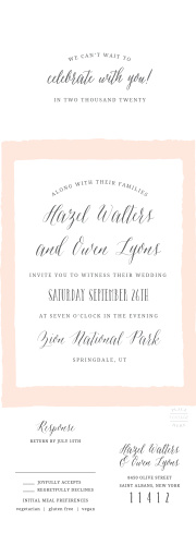 seal and send wedding invitations all in one wedding invitations