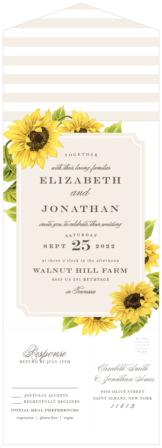 Free Printable Sunflower Birthday Invitation Template remington