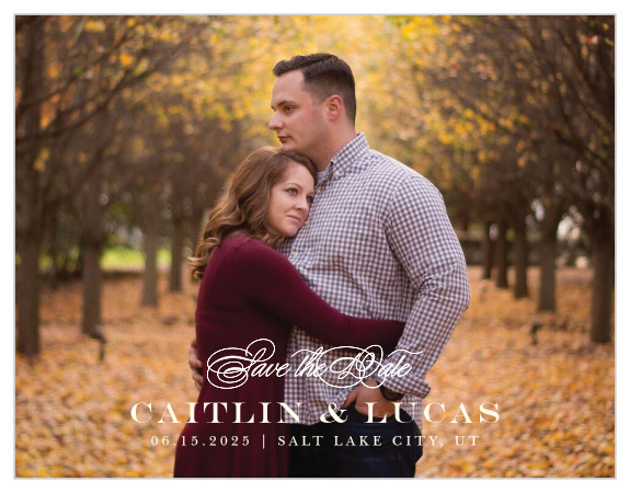 Fall Save The Dates Match Your Color Style Free