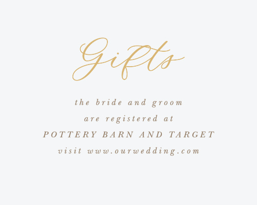 customizable wedding registry cards by basic invite