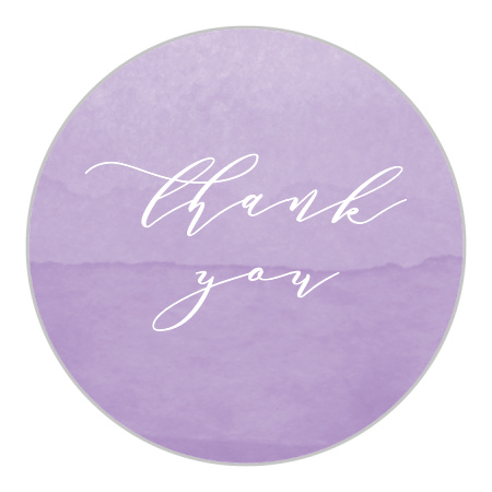 Lilac Dip Dye Wedding Stickers