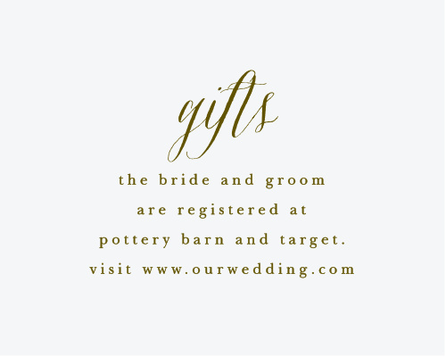 customizable wedding registry cards by basic invite