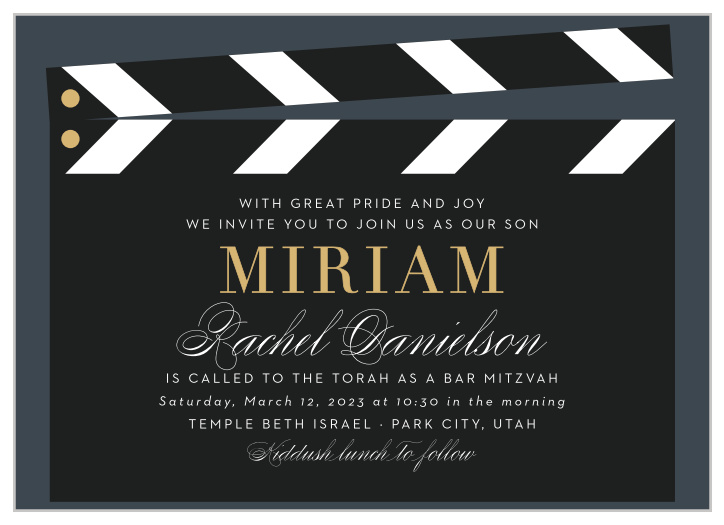 Bar Mitzvah Invitations | Match Your Colors & Style Free