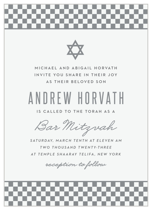 Bar Mitzvah Invitations | Match Your Colors & Style Free