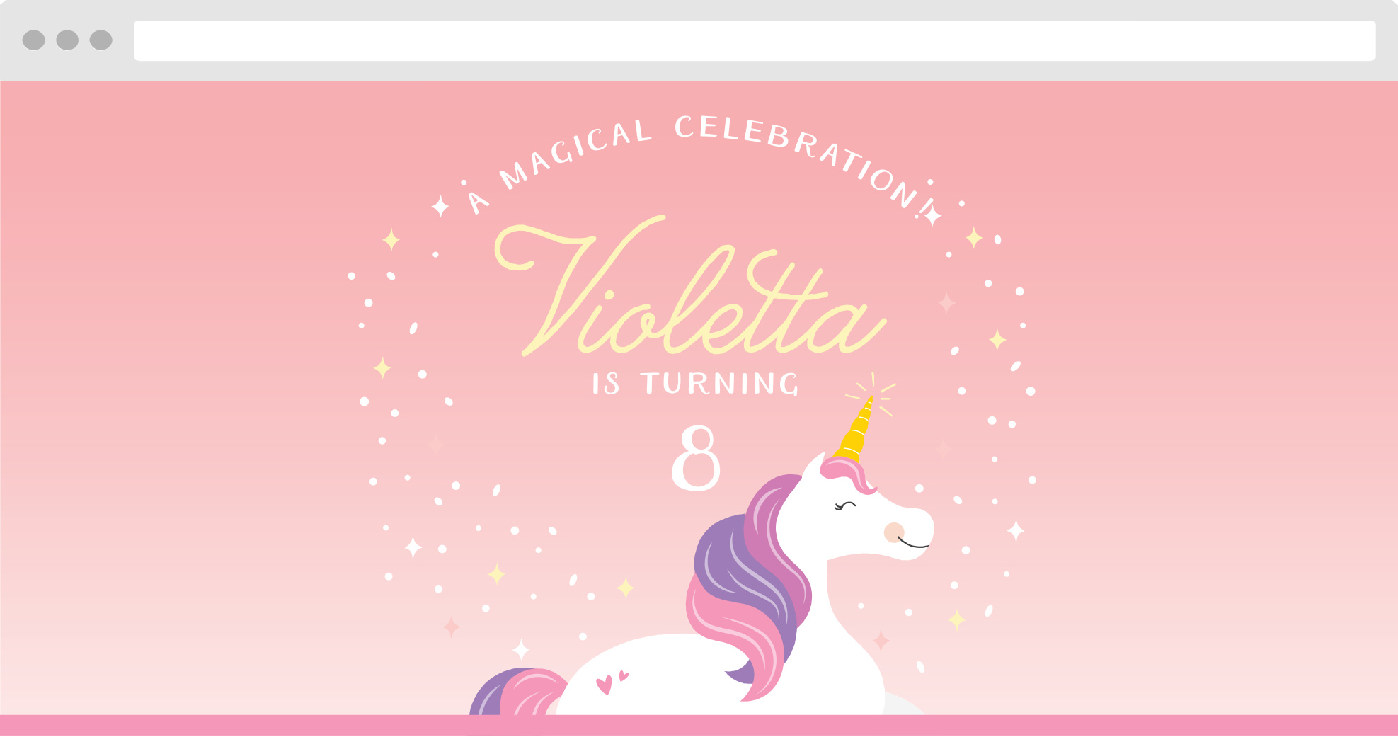 100% Free Birthday Party Websites | Match Your Colors & Style! - Basic