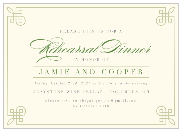 rehearsal dinner invitations match your color style free diy rehearsal dinner invitations