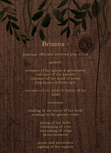 wedding programs match your colors style free basic invite