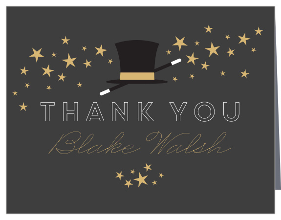 Star Thank You Cards - Match Your Color &amp; Style Free!