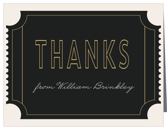 Movie Thank You Cards Match Your Color Style Free