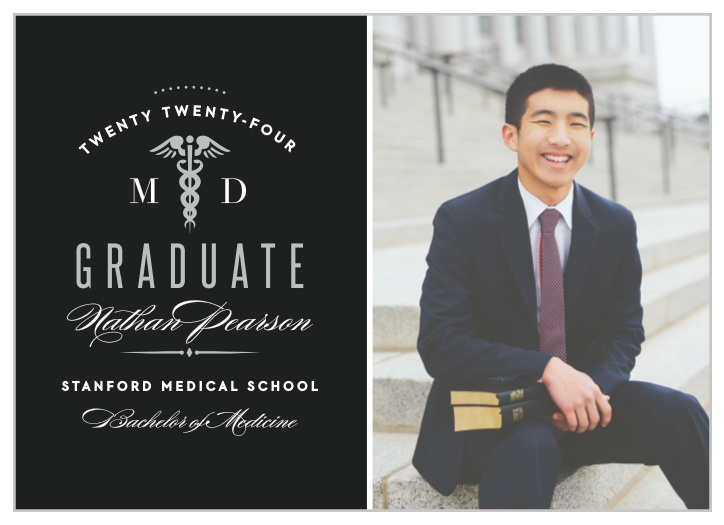 Graduation from medical school is a huge accomplishment, so let everyone know you've made it to the end with our Medical School Graduation Announcements!