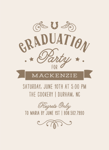 Rustic Graduation Match Your Color Style Free