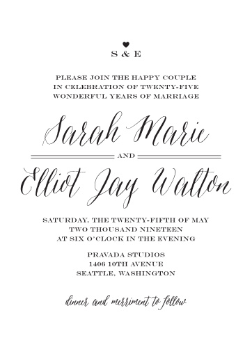 Vow Renewal Invitations Renew Your Love With Basic Invite
