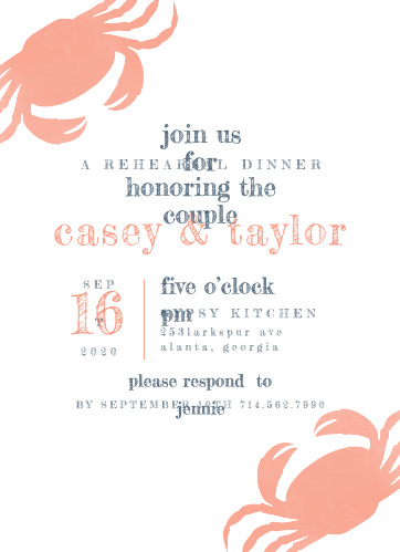 rehearsal dinner invitations match