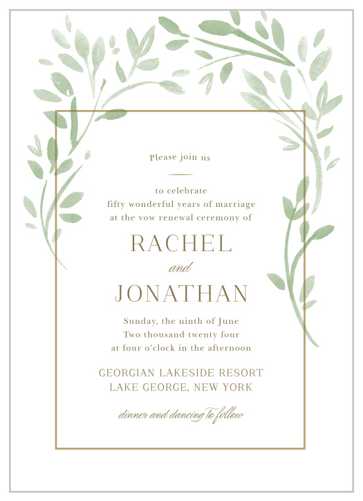 Vow Renewal Invitations Templates - Match Your Color & Style Free!