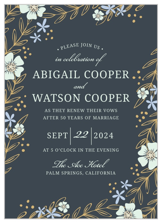Vow Renewal Invitations Renew Your Love With Basic Invite