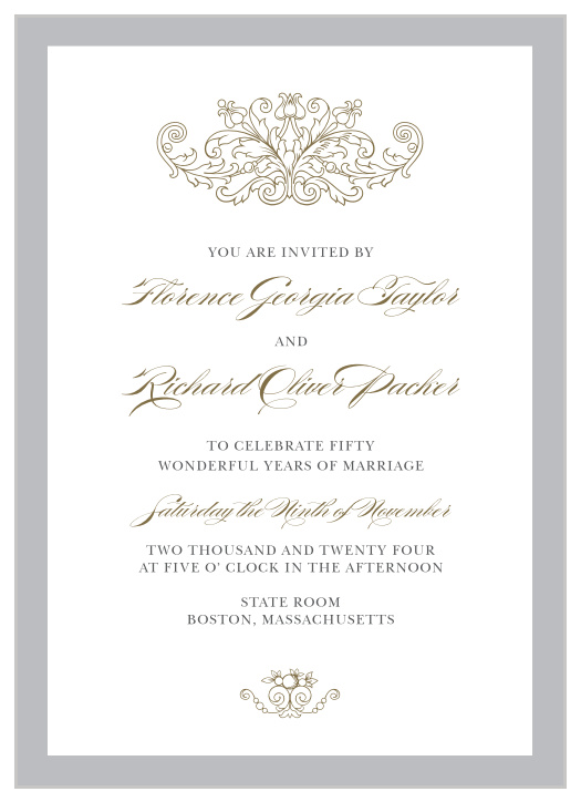 Vow Renewal Invitations | Renew Your Love with Basic Invite