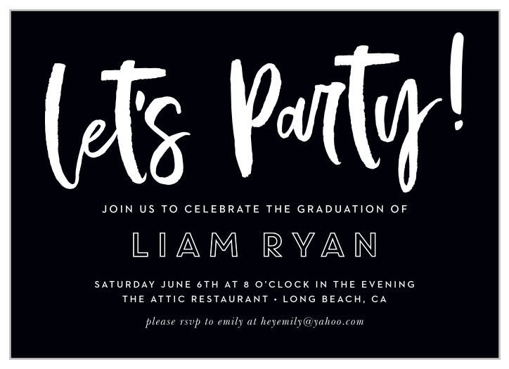 You've finally made it. Now it's time to celebrate! Invite your closest supporters to celebrate with you with our Finally Done Graduation Party Invitations. 