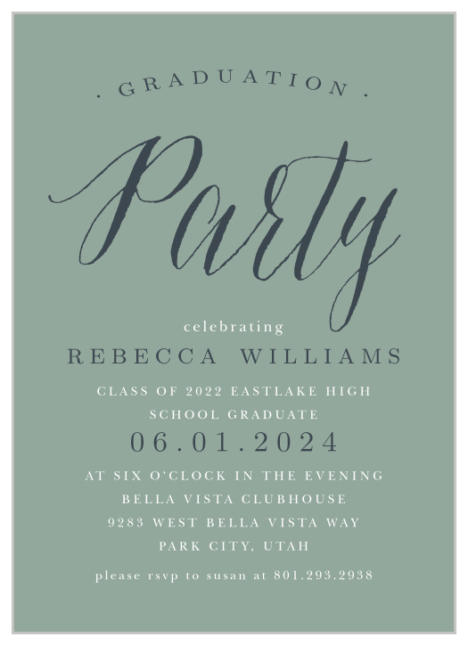 2020 Graduation Party Invitations Super Cute Easy To Design Basic Invite