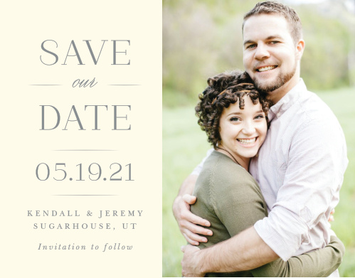 Elegant Save The Dates - Match Your Color & Style Free!