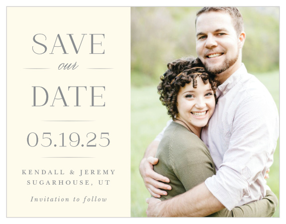 You'll love the vintage charm of the Classic Elegance Save the Date Cards!  