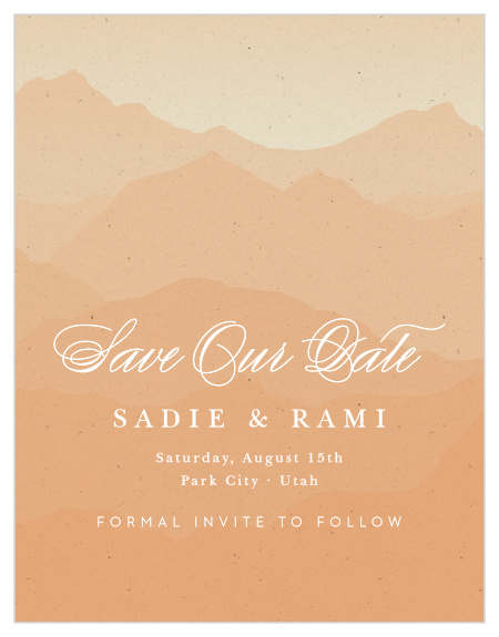 Mark a spot on your friends and family's calendars with our Save the Date Cards.