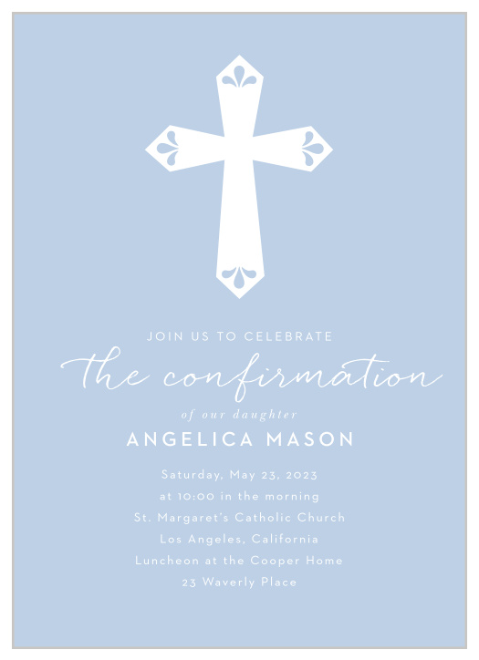You'll love the simple elegance of our Sleek Script Confirmation Invitations. 