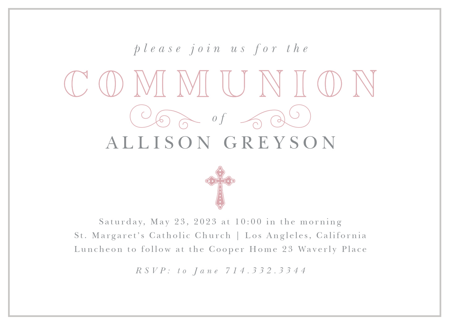 communion invitations