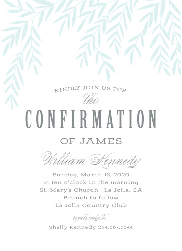Confirmation Invitations Hosted Exclusively By Basic Invite