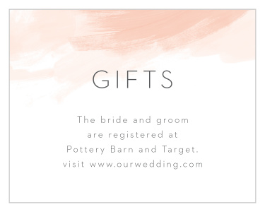 Customizable Wedding Registry Cards - By Basic Invite