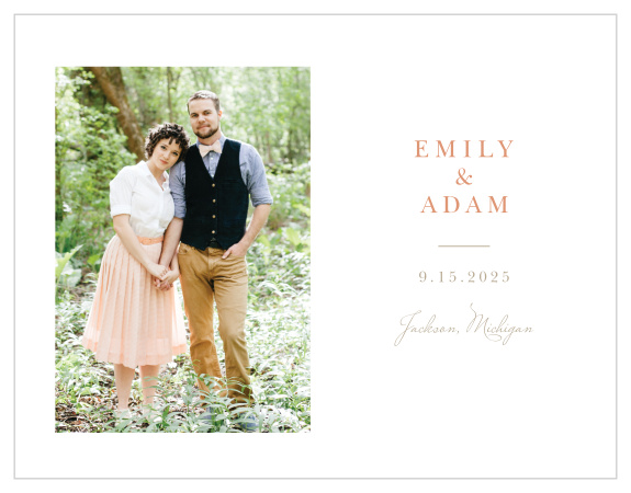 Friends and family are sure to mark their calendars for your wedding with our Pattern Play Save-the-Date Cards.