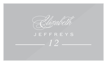 Personalised Flat Place Name Cards-Party//Wedding Vintage Brown Kraft//White//Ivory