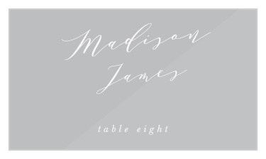 Our elegant Modern Calligraphy Clear Place Cards are a perfect mix of simplicity and elegance. 