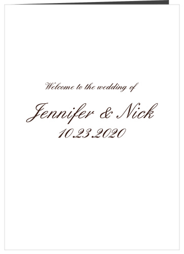 Simple Luxury Wedding Programs By Basic Invite