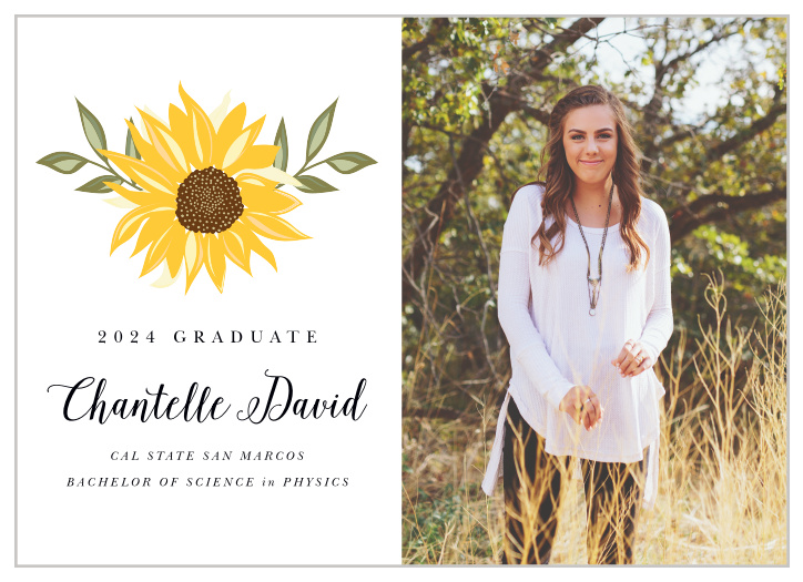 Our Sunflower Burst Graduation Announcements will have you bursting with joy over your achievements!