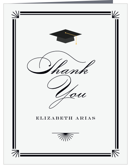 Valedictorian Grad Graduation Thank You Card helps you say everything you could ever need.