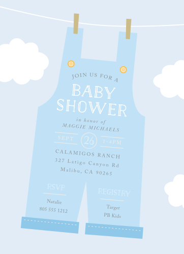 Cloud Baby Shower Invitations Match Your Color Style Free