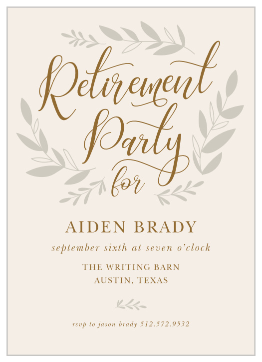 Retirement Party Invitations | Design Yours Instantly Online