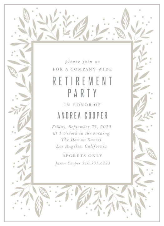 Retirement Party Invitations | Design Yours Instantly Online