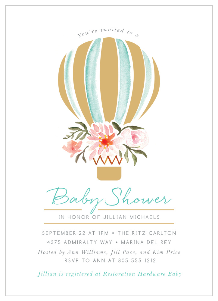 baby shower invitations adventure