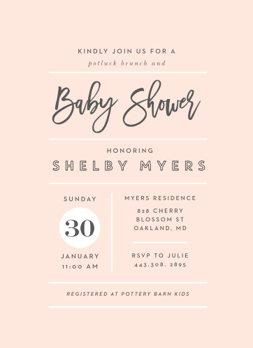 Baby Shower Invitations With Baby Name Match Your Color Style Free