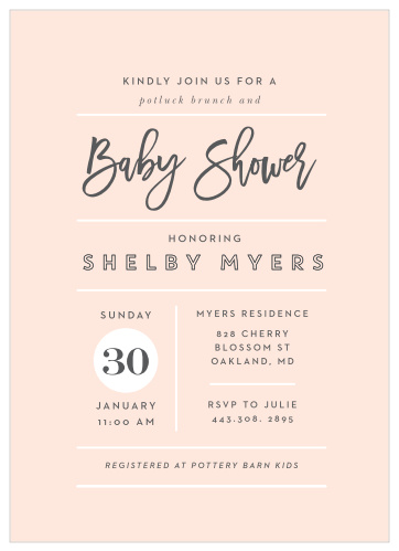 trendy baby shower invitations