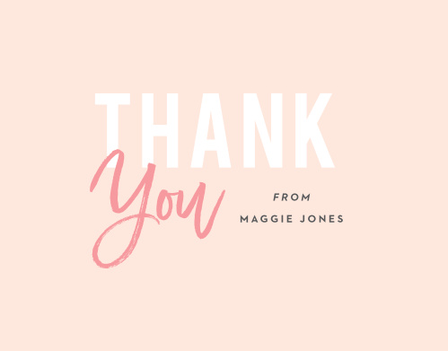 Thank You Cards & Thank You Notes | Match Your Color & Style Free ...